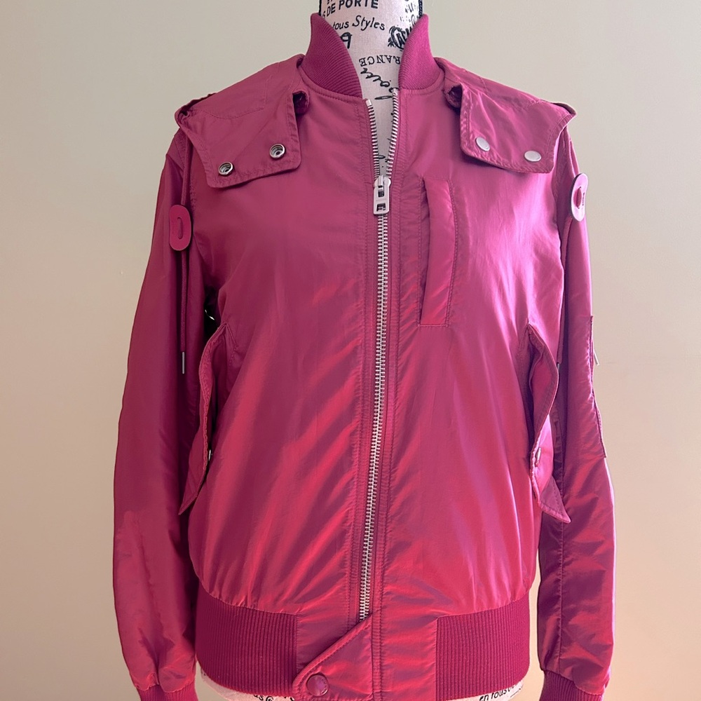 COPY - Coach Bomber/windbreaker size S, color raspberry, like new condition.